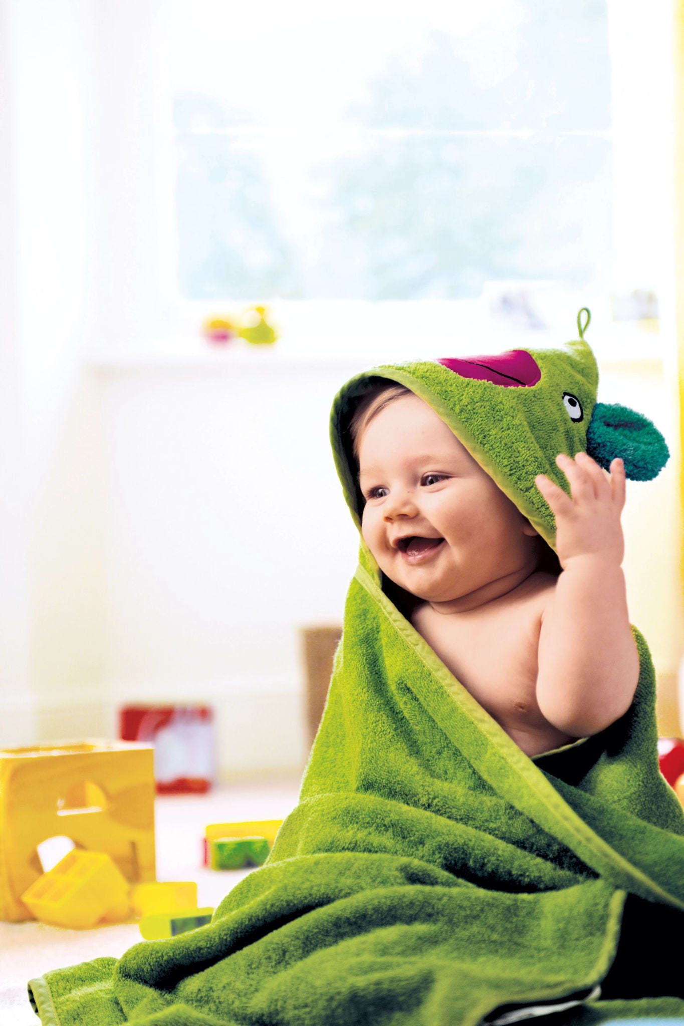 baby on picnic blanket 