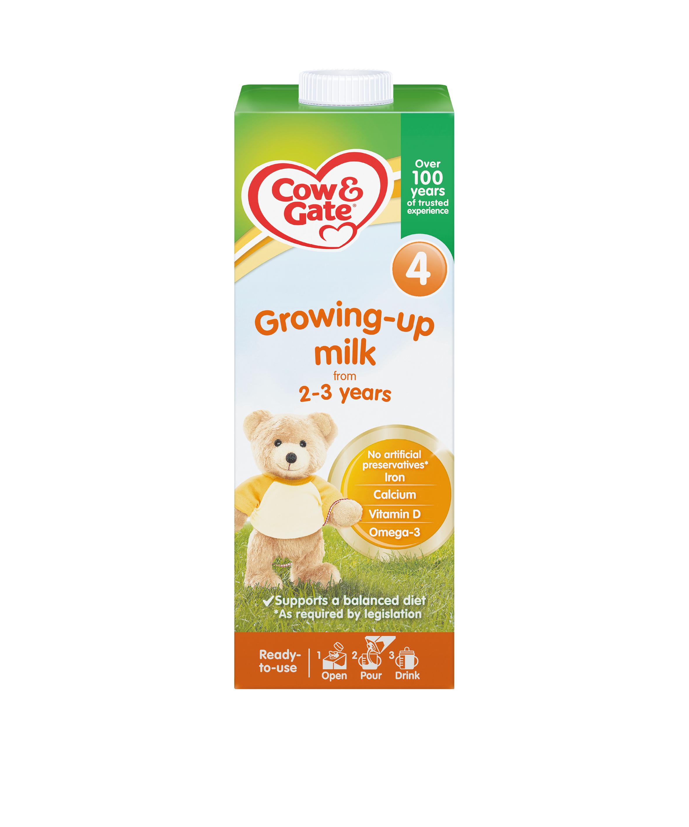 Cow & Gate Stage 4 Toddler Milk Ready to Use 1L